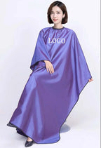 Custom Logo Water Repellent Adjustable Metal Button Hair Salon Work Hair Salon Hair Dressing Capes