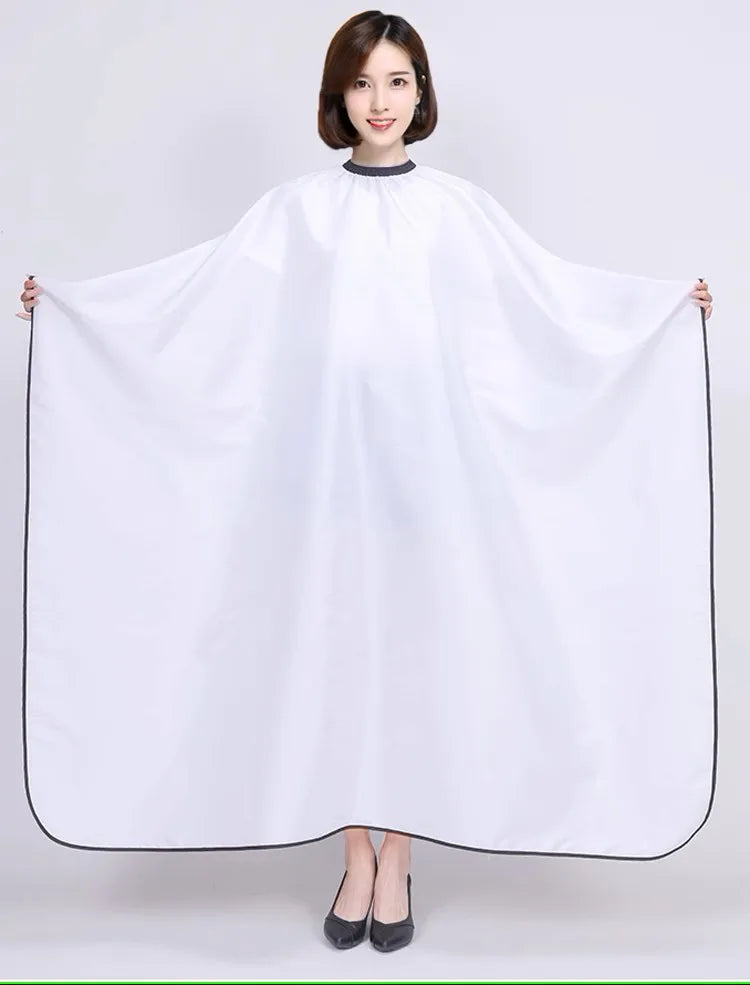 Custom Logo Water Repellent Adjustable Metal Button Hair Salon Work Hair Salon Hair Dressing Capes