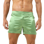 Mens Hooded Bath Robe Short Sleeve House Robe Satin Silk Lounge Bathrobes with Belt Men's Pajamas Homme Kimono Robes Sleepwear