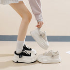 Shoes for Women Autumn Trend New Woman Flats Shoes Chunky Lace-up Soft-sole Casual Sneakers Female Vulcanized Shoe Walking Shoe