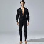 New Men's One-Piece Pajamas Home Fitness Wear Men's Bodysuit