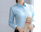 Elegant Women Shirts Woman White Shirt Long Sleeve Blouse