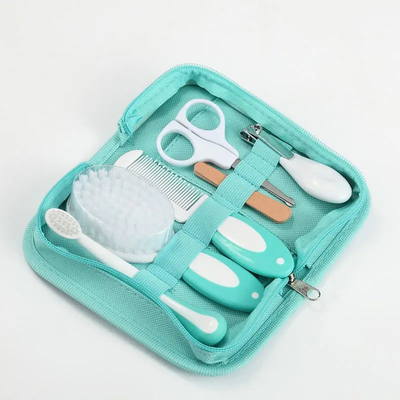 Baby Care Kit six-piece baby nasal inhaler Nail clipper brush file Comb scissors set daily cleaning and care accessories for bab