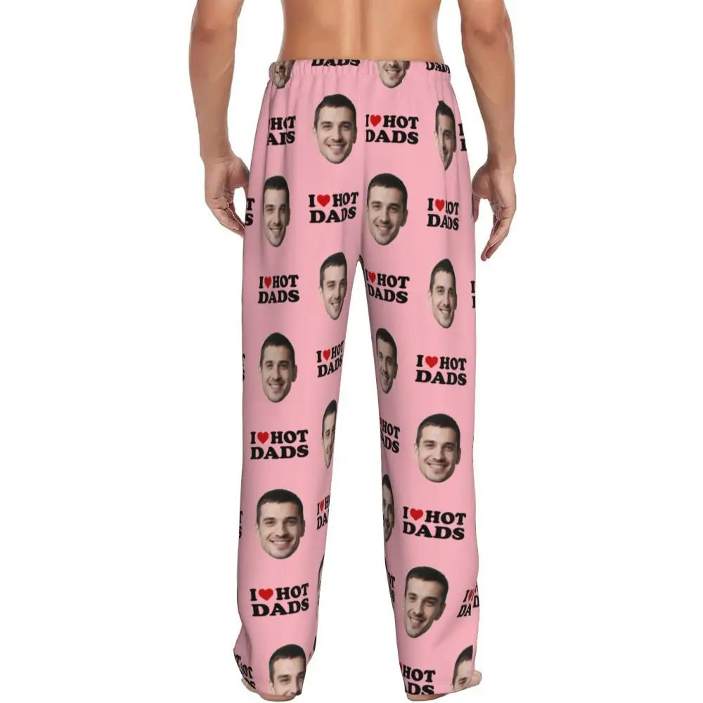 I Love Hot Moms Custom Pajama Pants