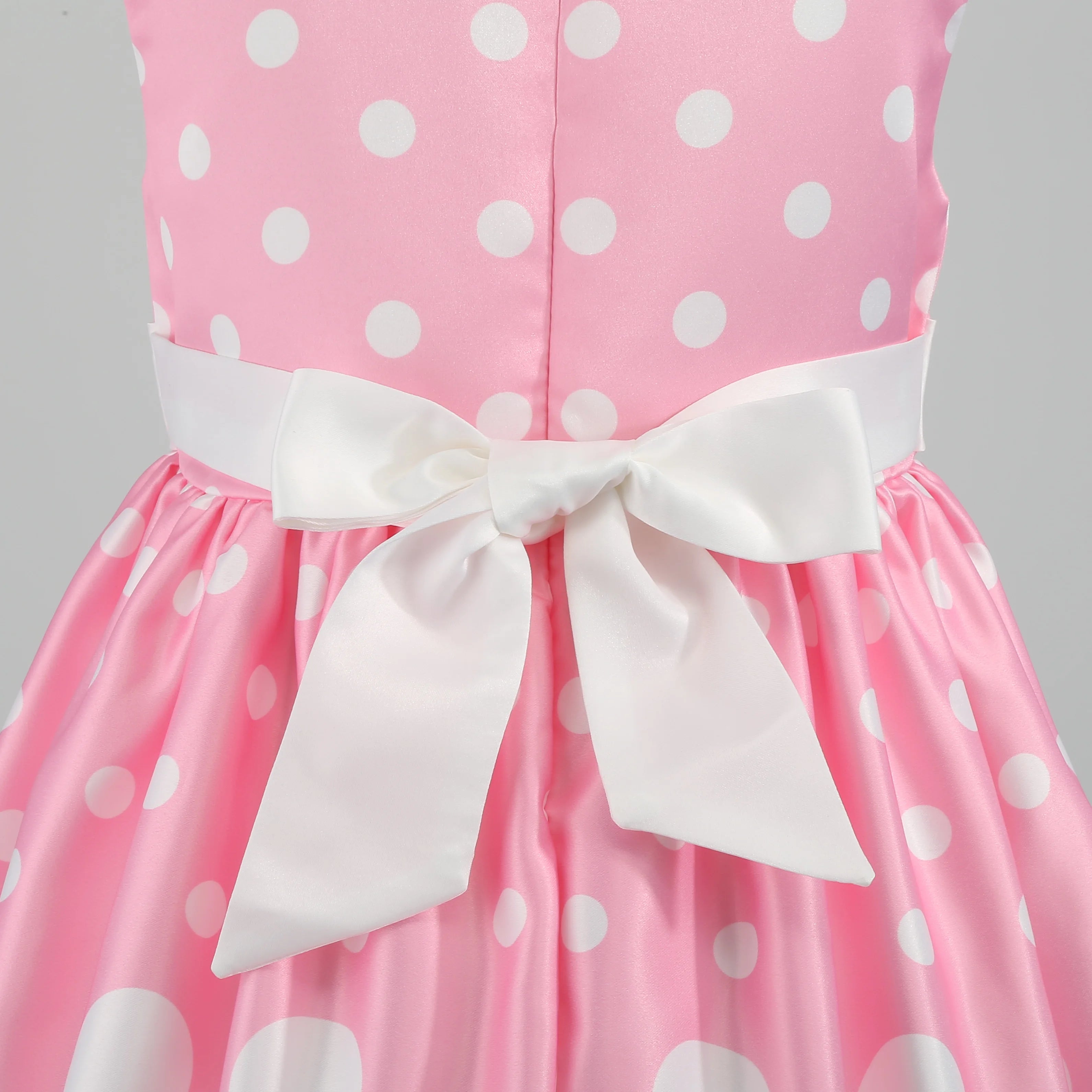 Girls' clothing, girls' baby clothes, skirt with bow and polka dot pattern, imitation show, Halloween party, exquisite clothing