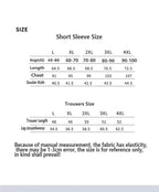 Men's two-piece ice silk pajamas