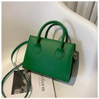 Elegant Black Handbag with Dual Handles, Chic Crossbody Bag, Retro Stylish Tote Small Bag for Women Girls Daily Use, Work, Party