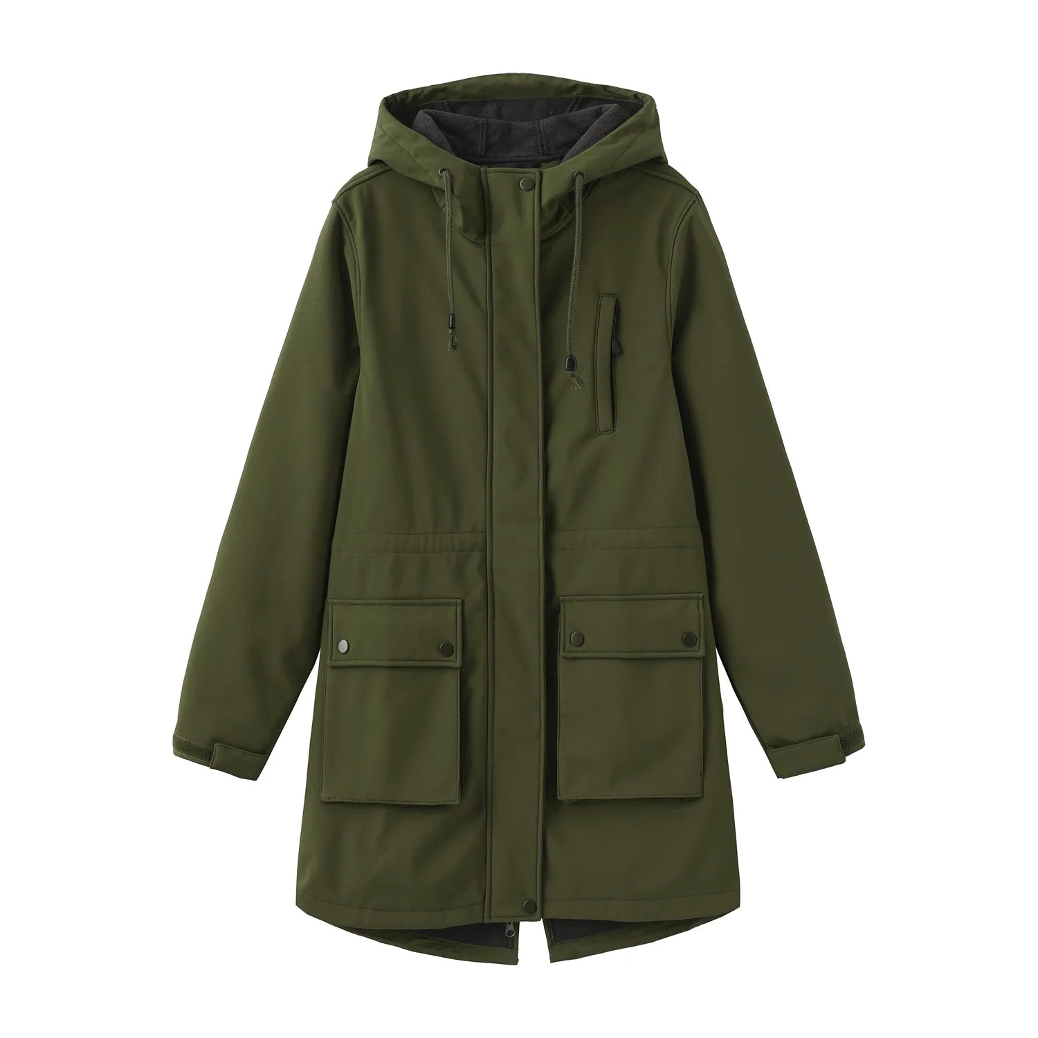Waterproof Autumn Women's Mountaineering Coat Solid Big Pockets Hooded Loosse Female's Jacket Windproof Thermal outwear For Lady