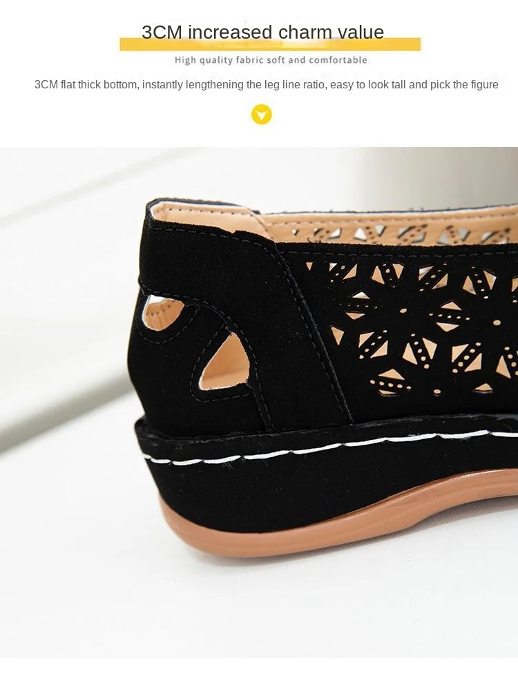 2024 Women Sandals Shoe Open Toe Dance Ladies Platform Shoes for Women Lightweight Comfortable Outdoor Walking Sandalias Mujer