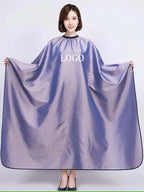 Custom Logo Water Repellent Adjustable Metal Button Hair Salon Work Hair Salon Hair Dressing Capes