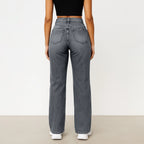 Wide-Leg Jeans Women Light Blue High-Waisted