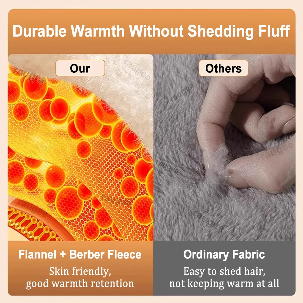 Foot Warmer USB Foot Heater Foot Thermal Heating Pad Electric Winter Hot Feet Heat Bag Portable Soft Plush Foot Warmer for Home