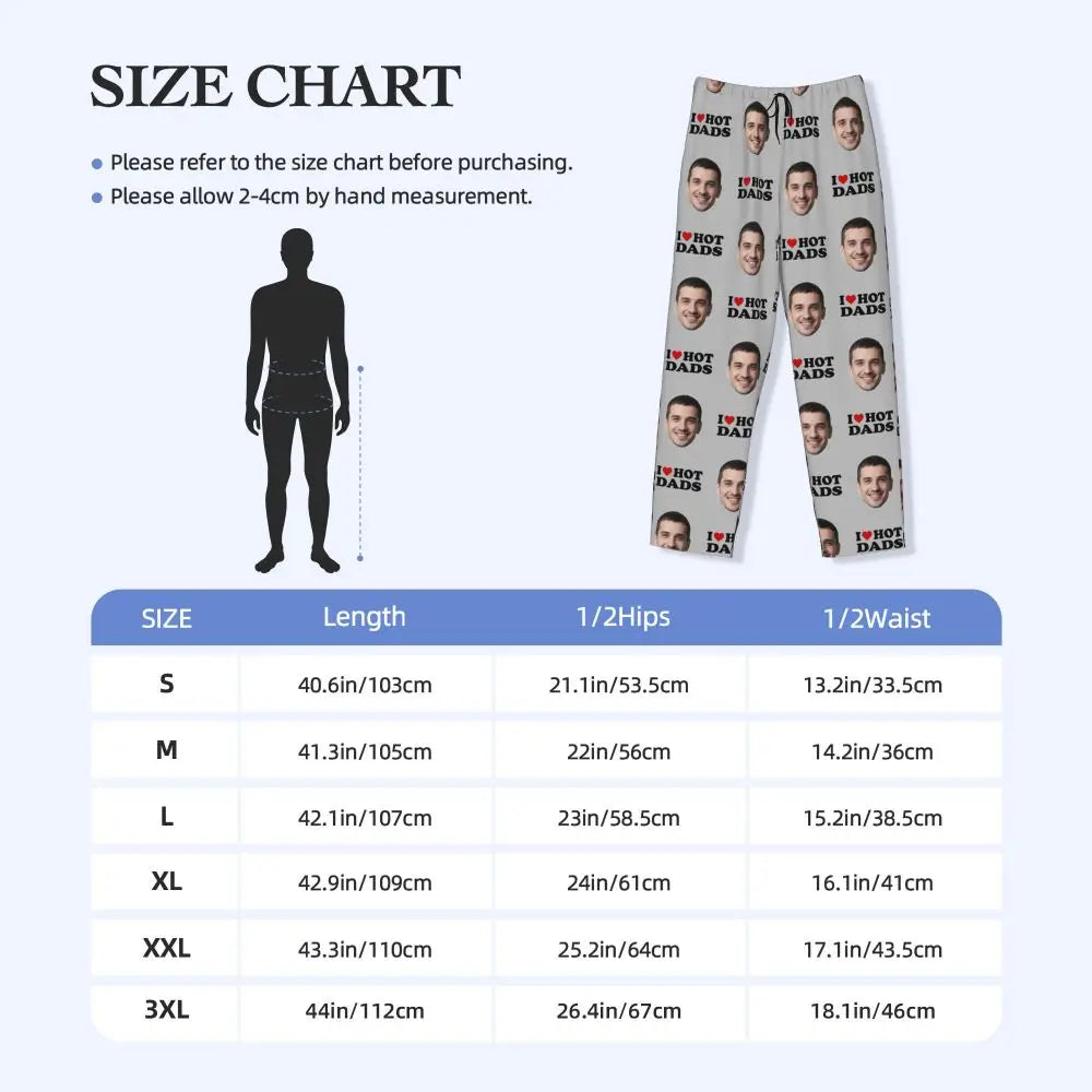 I Love Hot Moms Custom Pajama Pants