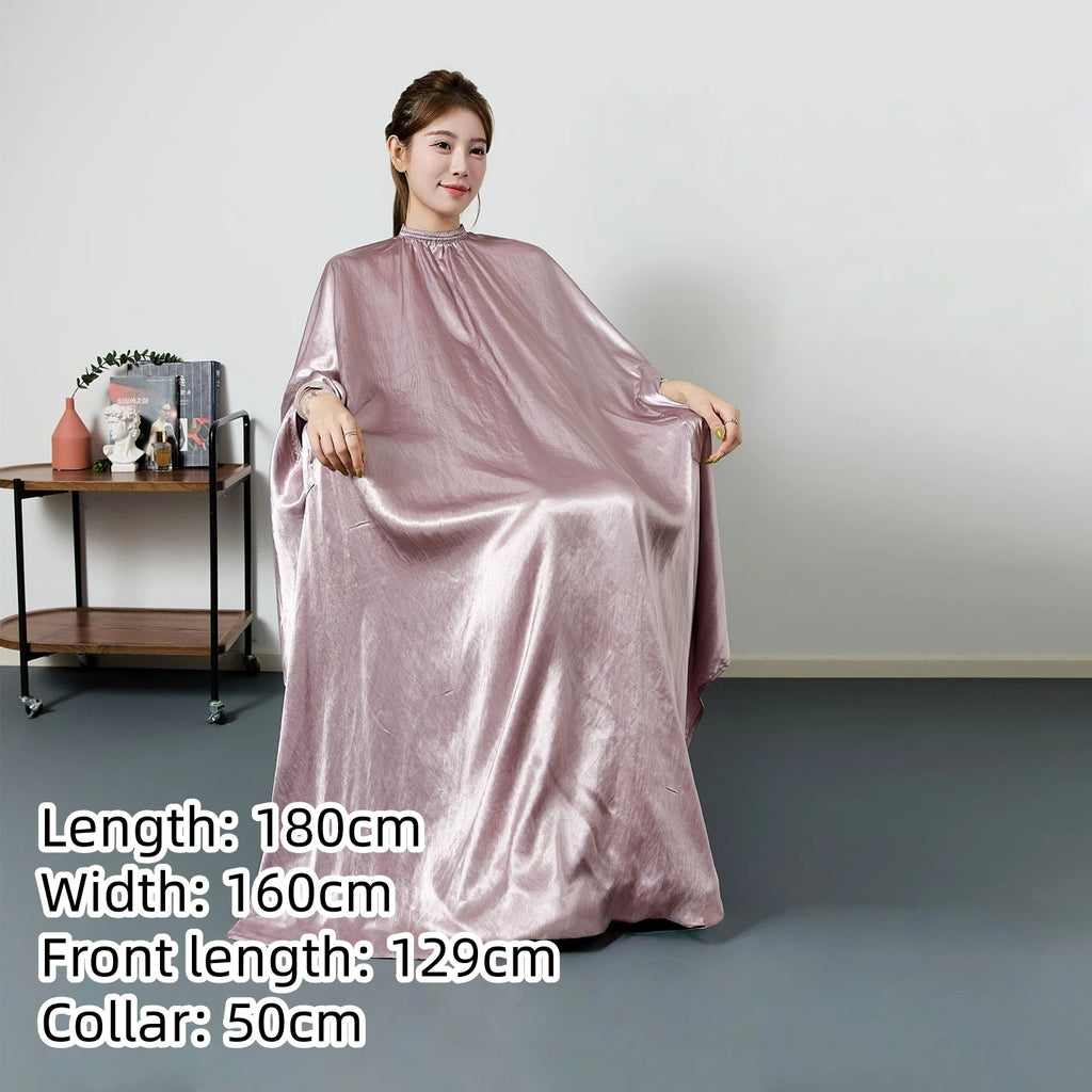 Large Size Hair Salon Hair Cutting Wrap Long Sleeve Hairdresser Robe Anti Hair Gown Barber Hairdressing Cloak Barbershop Apron
