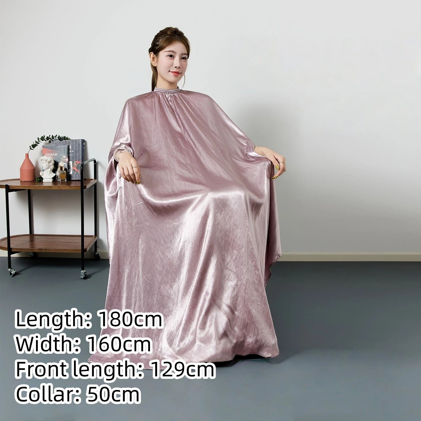 Large Size Hair Salon Hair Cutting Wrap Long Sleeve Hairdresser Robe Anti Hair Gown Barber Hairdressing Cloak Barbershop Apron
