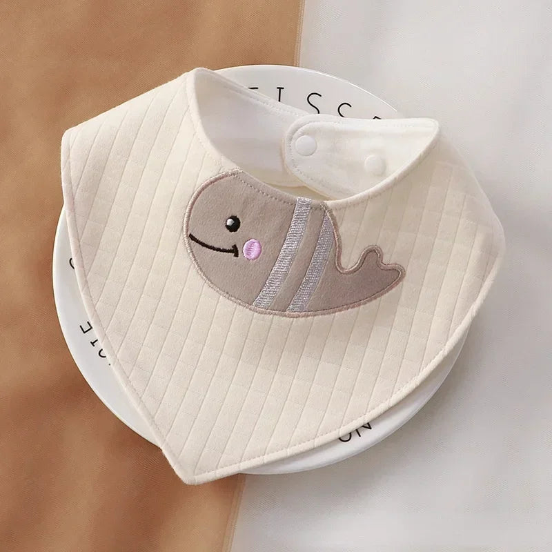 Cartoon Baby Bibs Soft Newborn Feeding Towel Cotton Cloths Baby Girls Boys Bandana Bib Newborn Saliva Towel Burp Cloths