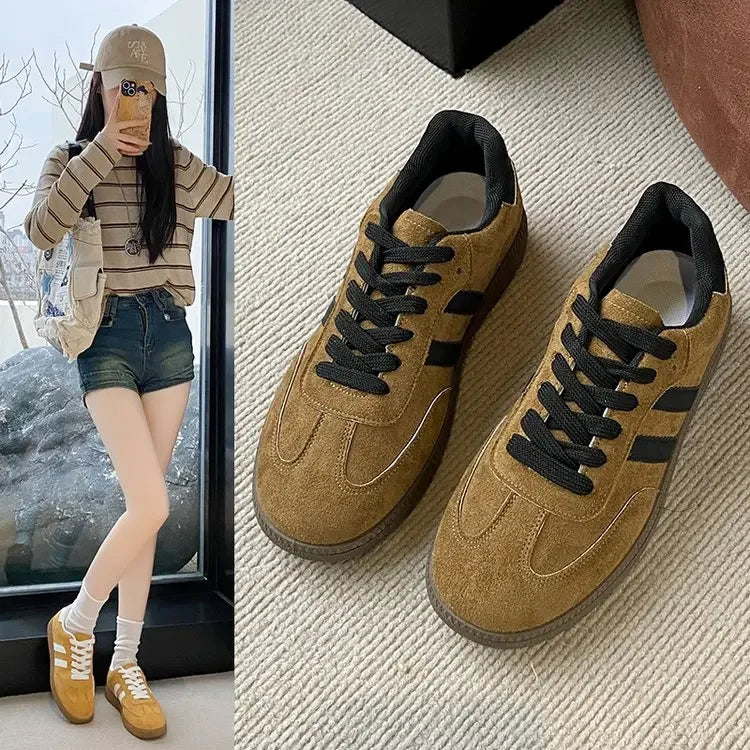 2025 Women Sports Shoes Fashion Casual Flats Vulcanize Shoes Ladies Outdoor Walking Sneakers Women Comfortable Classical Shoe