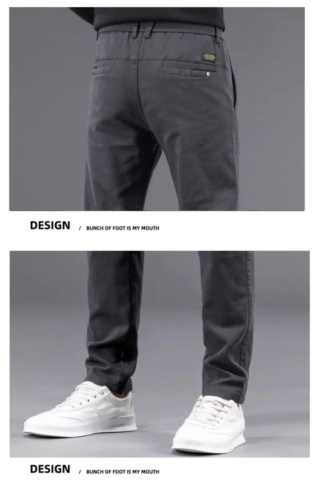 Fall High-End Casual Pants Men's Wear-Resistant Versatile Busin West Pants Trendy Loose Straight Long Pants for Men