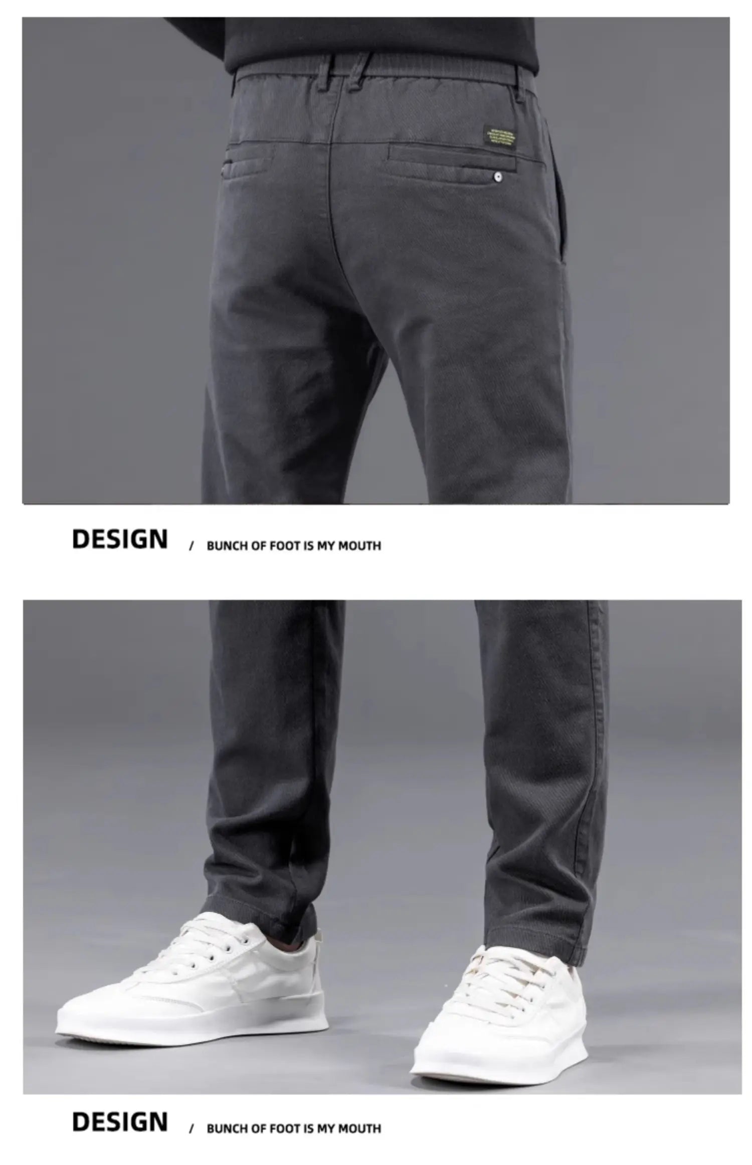 Fall High-End Casual Pants Men's Wear-Resistant Versatile Busin West Pants Trendy Loose Straight Long Pants for Men