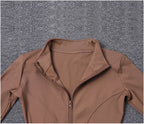 Women Sport Jacket Long Sleeve Shirt Workout Coat Gym Training Clothing Yoga Sportswear