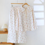 Pajamas for Women Spring and Autumn Sweet Cartoon Printed Cute Home Clothes Round Neck 2025 Long Sleeved Pants Two-piece Set