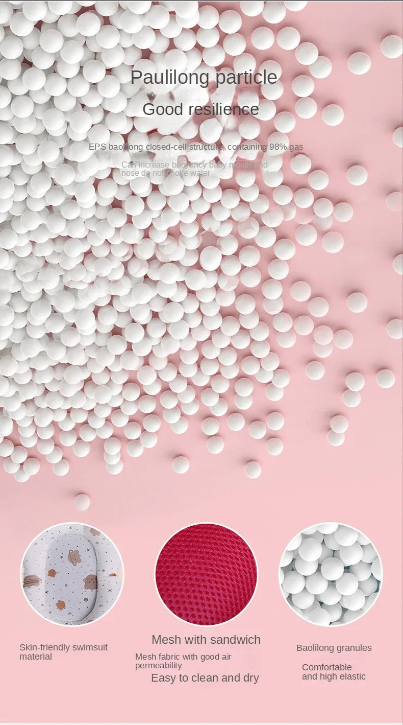 Baby Shower Bath Tub Pad Non-Slip Newborn Bathtub Mat Safety Nursing Foldable Support Comfort Body Cushion Mat Pillow Cartoon