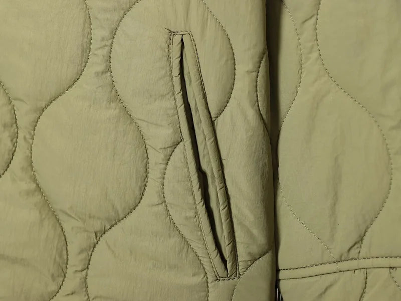 MUJER Black Quilted Jacket Women Padded Demi-season Jackets for Women Long Sleeve Winter Coat Female Outerwears Women's Jacket