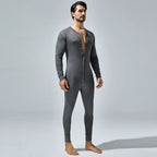 New Men's One-Piece Pajamas Home Fitness Wear Men's Bodysuit