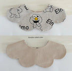 [2] Baby double-sided saliva towel ins K-style New arrival baby cotton bib Easiest for match double-sided saliva pocket bib