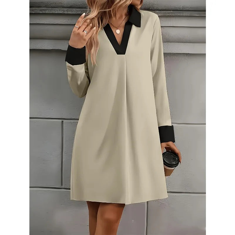 Plus Size 1XL-5XL Women Fashion New Women's A-Line Mini Dress Elegant Vintage Female Dresses