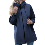 Women'S Jacket New Autumn Thin Coat Casual Windbreaker Female Protection Jacket Basic Zipper Coat Tops Chaquetas De Mujer