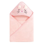 Baby Bath Towel Cartoon Animal Newborn Girl Boy Wrap Blanket Absorbent Baby Bathrobe Hooded Coral Fleece Bath Towels 0-12 Months