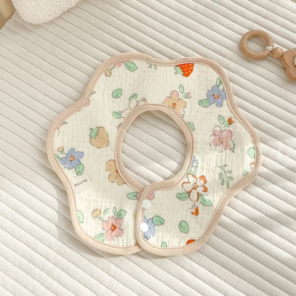 Baby saliva towel cotton bib gauze newborn waterproof spit milk rotating bib cute bib for boys and girls. baby bibs  baby stuff