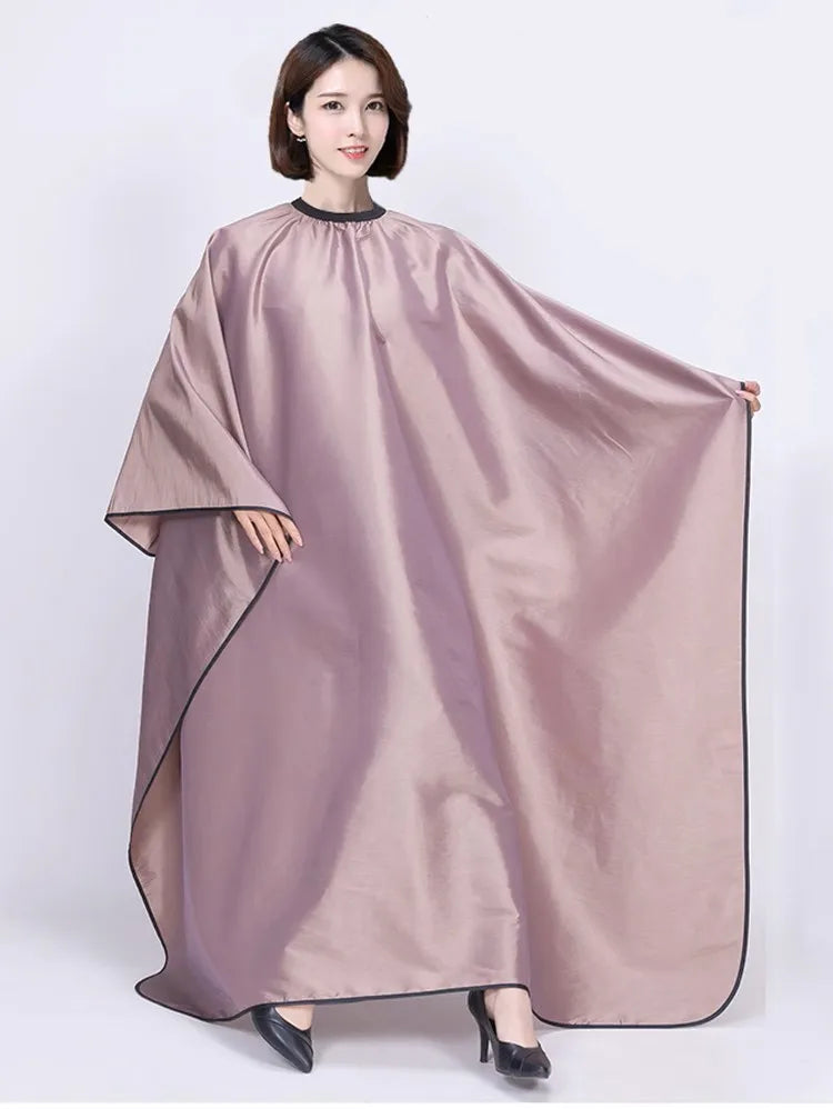 Custom Logo Water Repellent Adjustable Metal Button Hair Salon Work Hair Salon Hair Dressing Capes