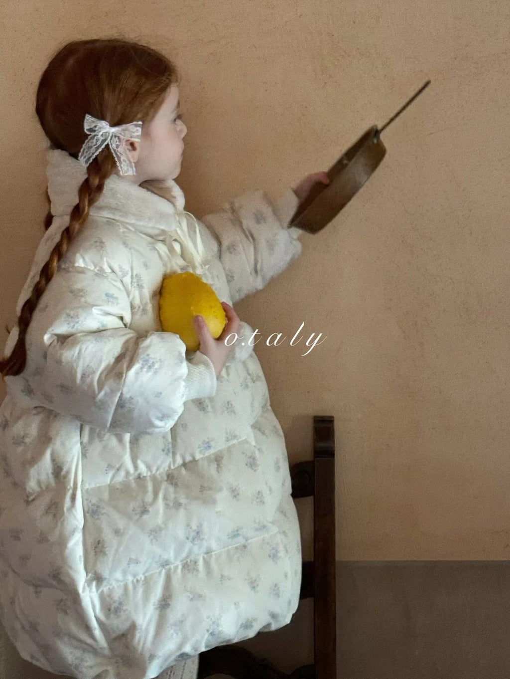 2025 Winter New Down Coat Korean Fashion Princess Floral Print Warm Cotton-padded Outerwear Kids Casual Sweetheart Parkas