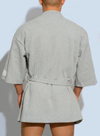 Men's Bathrobe Fashion Basic Modal Comfortable 100% Cotton Pajama Male Casual Home Bath Robes