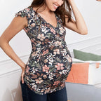 Maternity Clothes For Women Breastfeeding Clothing Short Sleeve