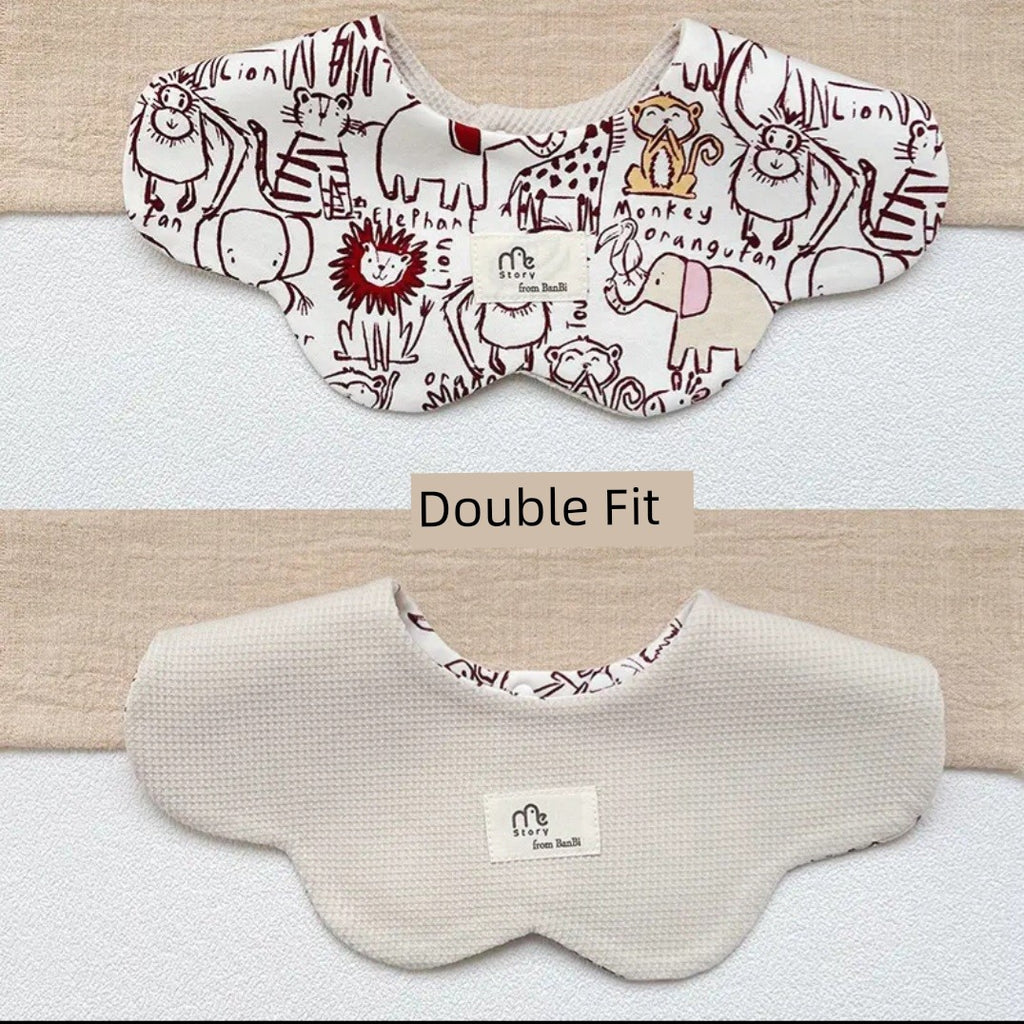 [2] Baby double-sided saliva towel ins K-style New arrival baby cotton bib Easiest for match double-sided saliva pocket bib