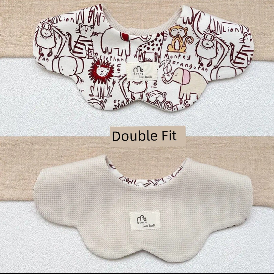 [2] Baby double-sided saliva towel ins K-style New arrival baby cotton bib Easiest for match double-sided saliva pocket bib