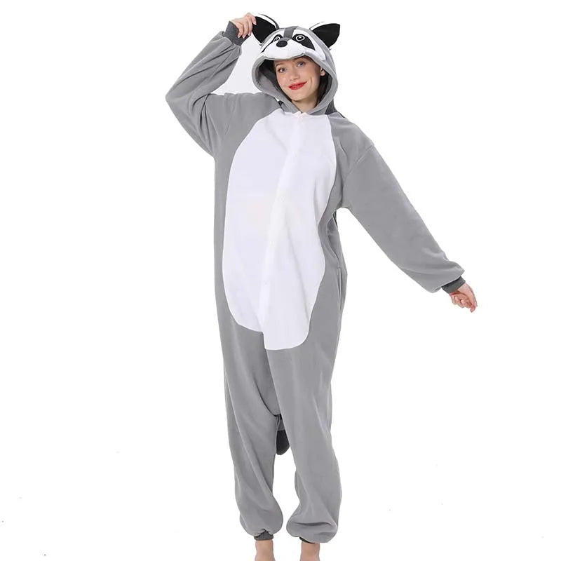 Gray Raccoon Kigurumi