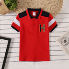 Boys Polo Shirts Short Sleeve Kids Shirt for Boys Collar Tees Fashion Baby Boys Girls Shirts 2-16 Years Children Clothes Tops