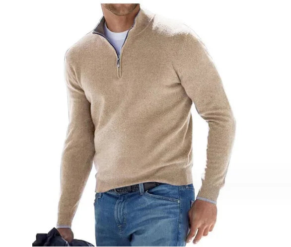 2025 Long Sleeved Sweater Men's Base Sweater for men in Autumn and Winter