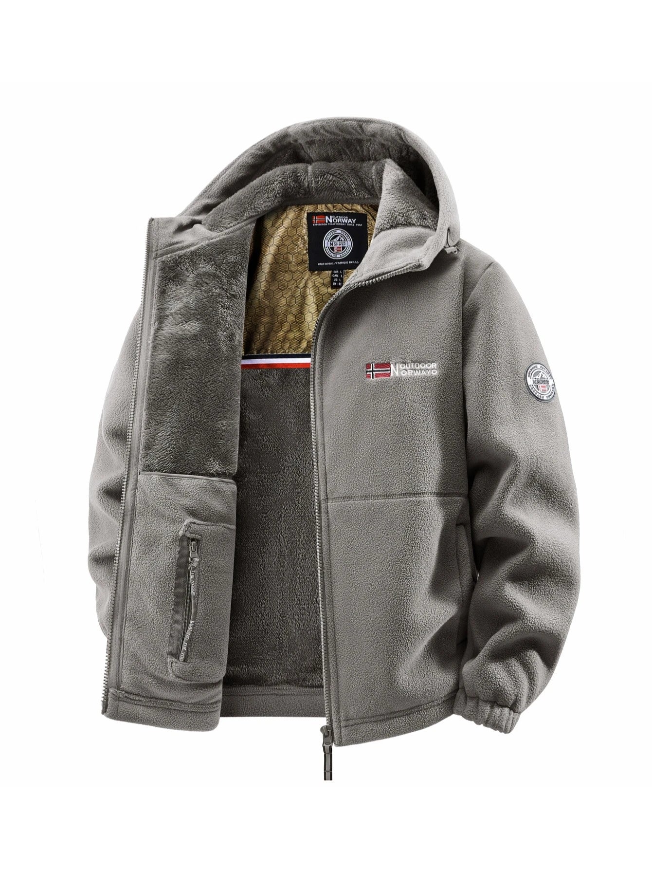 Men's Autumn and Winter Outdoor Hooded Jacket