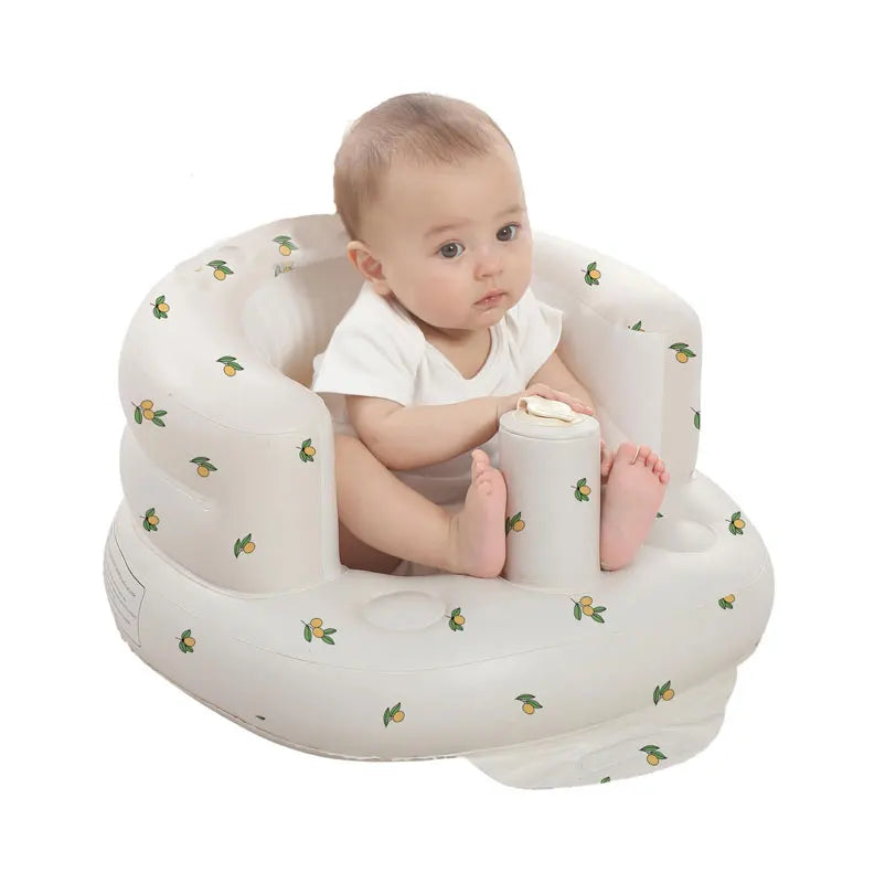 Children Inflatable Sofa,Blow Up with Built in Air Pump,Inflatable Baby Sofa for Babies 3 Months & Up,Baby Seats for Infants
