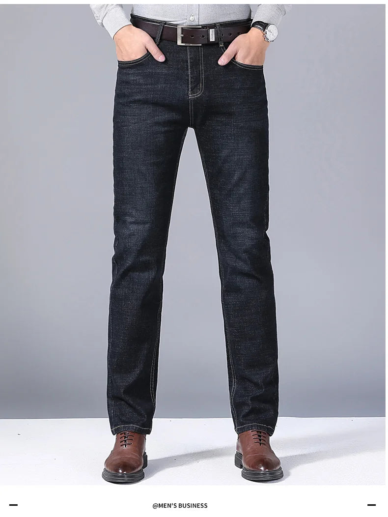 New Men Classic Jeans  Denim Overalls Mens Pants Size 32-38