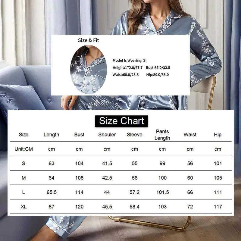 Women Satin Pajama Casual Sleepwear