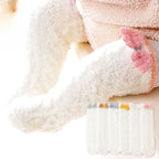 Kids Leg Warmers Baby Stockings Winter Fleece Floor Socks Coral Velvet Socks Leg Warmers Baby Knee Socks Baby Accessories