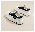 Shoes for Women Autumn Trend New Woman Flats Shoes Chunky Lace-up Soft-sole Casual Sneakers Female Vulcanized Shoe Walking Shoe