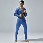New Men's One-Piece Pajamas Home Fitness Wear Men's Bodysuit