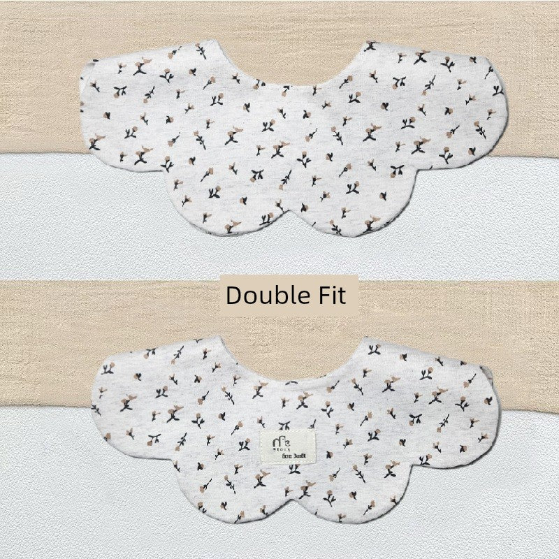 [2] Baby double-sided saliva towel ins K-style New arrival baby cotton bib Easiest for match double-sided saliva pocket bib